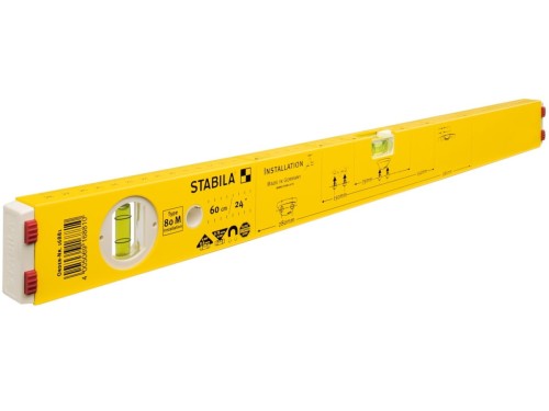 STABILA Poziomica magnetyczna ze skalą typ 80 M INSTALATION , 60 cm  /16881/
