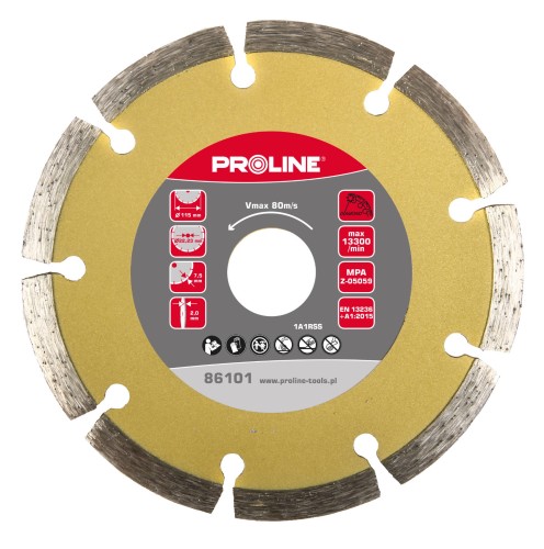 PROLINE Tarcza diamentowa segmentowa 230x2.8x7.5x22.23 mm  86104