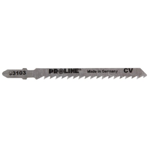 PROLINE Brzeszczoty do wyrzynarki do tworzyw sztucznych, 5 sztuk, 100/75 mm, 6 TPI, typ T (A),  93103