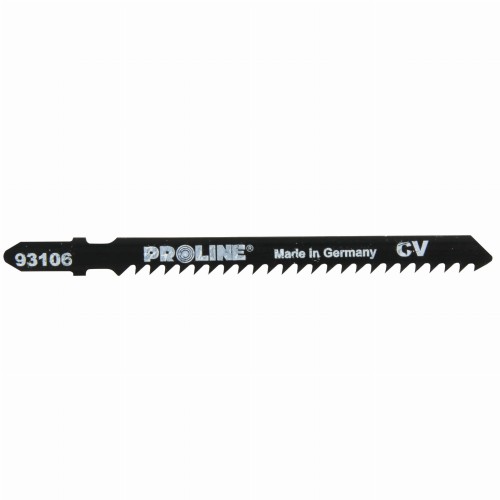 PROLINE Brzeszczoty do wyrzynarki, do szybkiego cięcia zgrubnego, 5 sztuk, 100/75 mm, 8 TPI, typ U (B), 93406