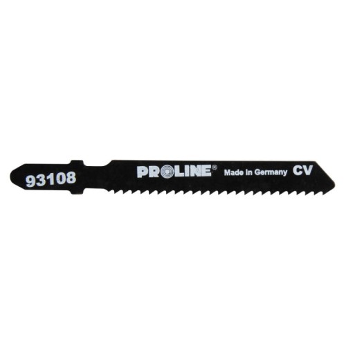 PROLINE Brzeszczoty do wyrzynarki, do szybkiego cięcia plexi i drewna, 5 sztuk, 75/50 mm, 12 TPI, typ T (A), 93108