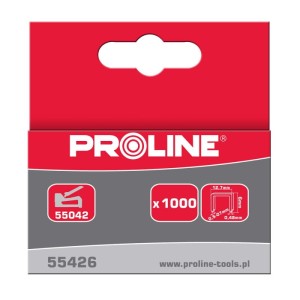PROLINE Zszywki TYP R/50, 6 mm, 12.7x0.7mm, 1000 sztuk,  55426