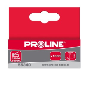 PROLINE Gwoździe TYP E/J, 12 mm, 2.0x1.2 mm, 1000 sztuk,  55342