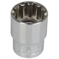 PROLINE Nasadka 1/2” Spline M16, 38 mm, CrV,  18526