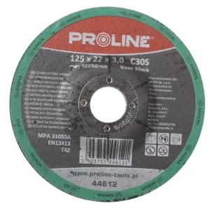 PROLINE Tarcza do cięcia kamienia wypukła T42, 115x3.0 mm, c30r,  44611