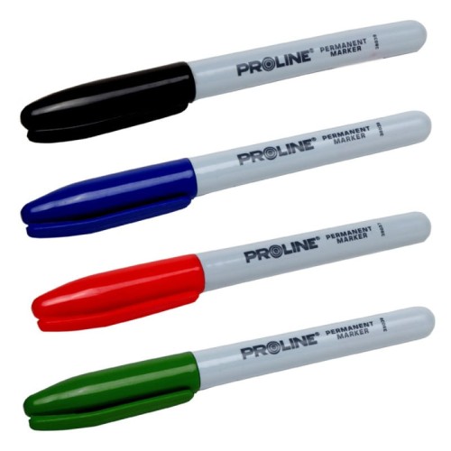 PROLINE Marker permanentny okrągły, czarny,  38039