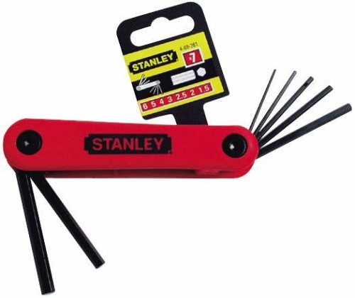 STANLEY Zestaw kluczy sześciokątnych, składany - 7szt. (1,5-6mm)  69-261