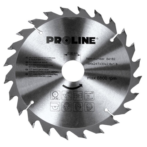 PROLINE Piła tarczowa do drewna 400mm, 60 zębów, 30mm   84406