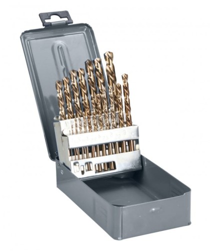 PROLINE Wiertła do metalu HSS-Co DIN338 szlifowane sztuk 19 (1-10mm) 78219