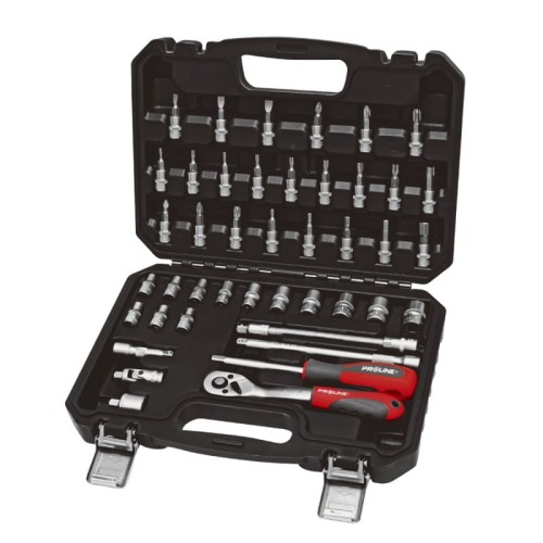 PROLINE Zestaw 43 sztuk nasadek i końcówek 1/4" CrV 58843