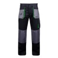 LAHTI PRO Spodnie robocze czarno-zielone, 100% Bawełna,  rozmiar XXXL (60) /L4050660/