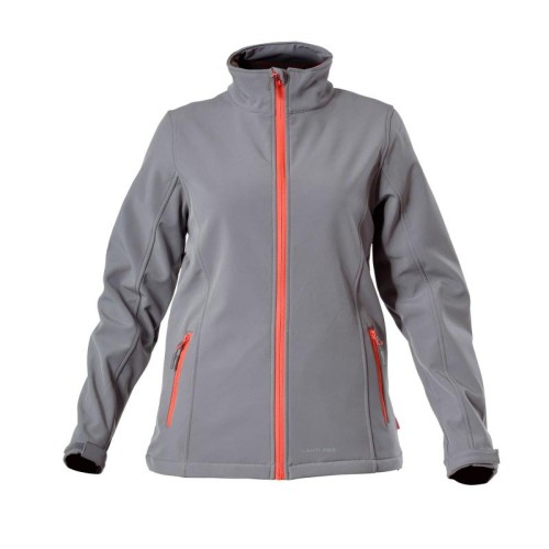 LAHTI PRO Kurtka Soft-shell szaro-pomarańczowa, damska, rozmiar XXXL /L4090406/