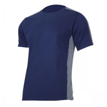 LAHTI PRO Koszulka bawełniana (T-shirt), granatowo-szara, 180 g/m2, rozmiar XL  /L4022904/