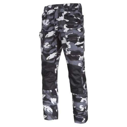 LAHTI PRO Spodnie robocze bojówki moro wzmocnione Slim Fit roz. M  (L4051402)