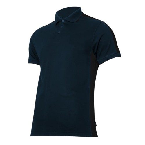 LAHTI PRO Koszulka polo granatowo-czarna 190 g/m2, rozmiar 2XL  /L4032005/