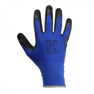 LAHTI PRO Rękawice robocze powlekane lateksem, granatowo-czarne, rozmiar 11(2XL) /L211711K/