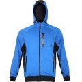 LAHTI PRO Bluza robocza z kapturem zapinana na suwak, niebiesko-czarna, rozmiar S /L4012701/