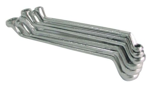 MEGA Zestaw kluczy oczkowych odgiętych z klipsem (6x7-30x32 mm) /36012H/