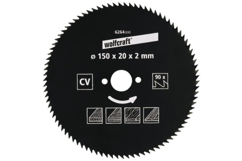 WOLFCRAFT Piła tarczowa CV 100 zębów 190x30 6277000