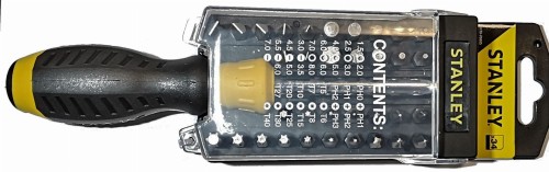 STANLEY Zestaw wkrętaków z etui - 34 części  70-885