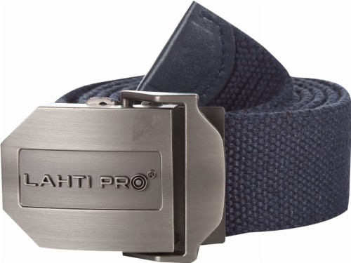 LAHTI PRO Pasek do spodni z klamrą granatowy /L9020300/