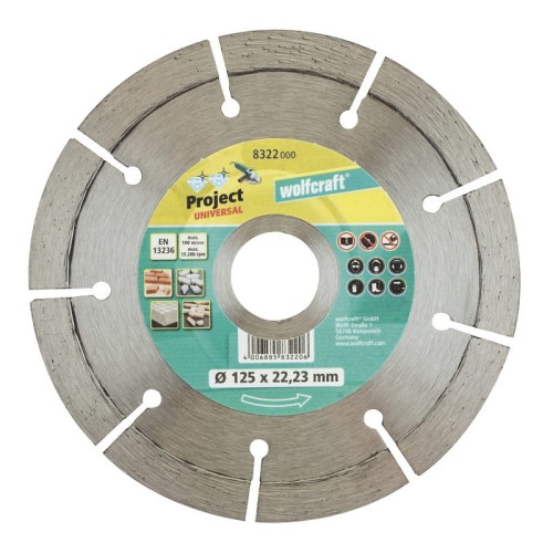 WOLFCRAFT Tarcza diamentowa  Pro Universal 125
