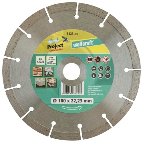 WOLFCRAFT Tarcza diamentowa  Pro Universal 180mm