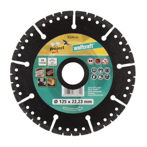 WOLFCRAFT Tarcza diamentowa PROJECT MULT 125