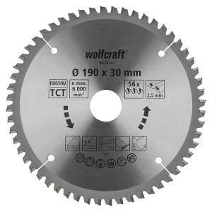 WOLFCRAFT Tarcza HM do pilarek ręcznych, Fi 190,  6624000