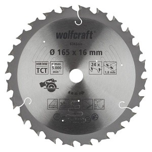 WOLFCRAFT Tarcza HM do pilarek akumulatorowych, Fi 165,  6343000
