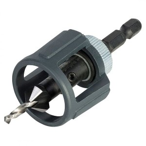 WOLFCRAFT Nawiertak z fazownikiem i ogranicznikiem głębokości wiercenia, trzpień 6-kątny,  4392000