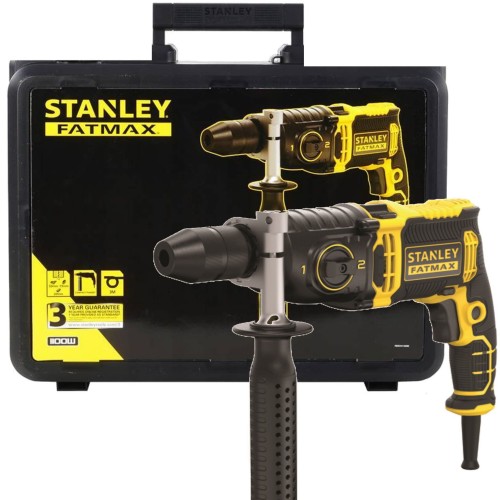STANLEY Wiertarka udarowa 2-biegowa 1100W + WALIZKA / FMEH1100K /