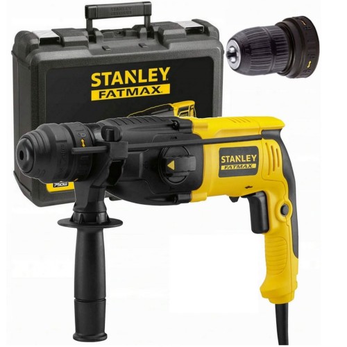 STANLEY Młotowiertarka wiertarka udarowa 2,4J z wymiennym uchwytem SDS + 800W SFMEH210K