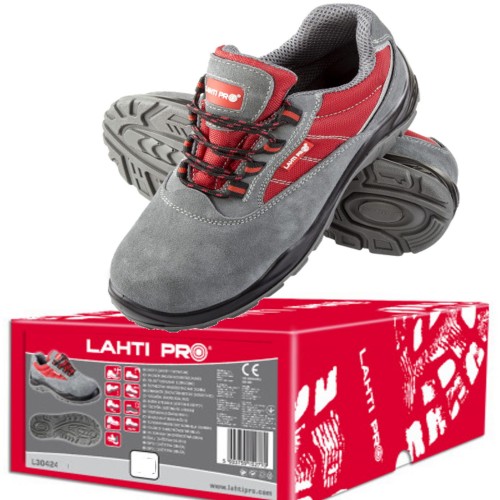 LAHTI PRO Buty robocze zamszowe z podnoskiem Oxford S1P SRC roz. 40 / L3042440 /