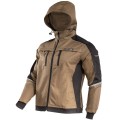 LAHTI PRO Bluza robocza ochronna z kapturem brąz Slim-Fit roz. S /L4041501/