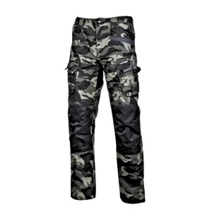 LAHTI PRO spodnie robocze bojówki moro zielone ze wzmocnieniami, rozmiar L /L4051903/