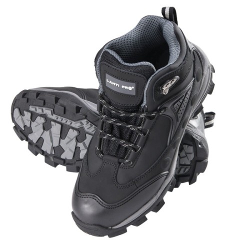LAHTI PRO Buty robocze nubukowe czarne czarne  rozmiar 45 /L3010345/