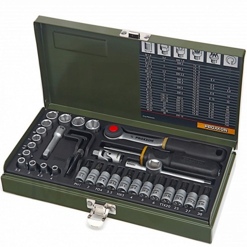 PROXXON Zestaw mechaniki precyzyjnej 1/4 23080 POLSKA GWARANCJA