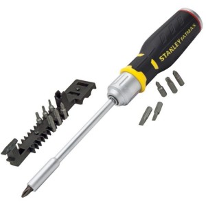 STANLEY Zestaw bitów z wkrętakiem Multi-Bit z grzechotką 62-690