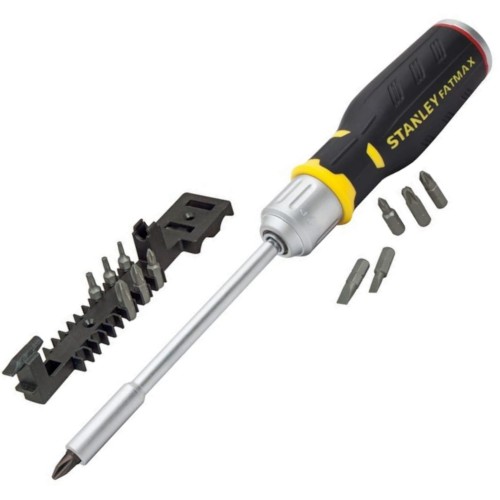 STANLEY Zestaw bitów z wkrętakiem Multi-Bit z grzechotką 62-690