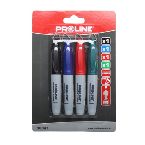PROLINE Markery permanentne MINI 4 szt. 38041