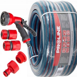 PROLINE Wąż ogrodowy  4 warstwowy 3/4" 50m  + Zraszacz ze złaczkami 333 3/4"