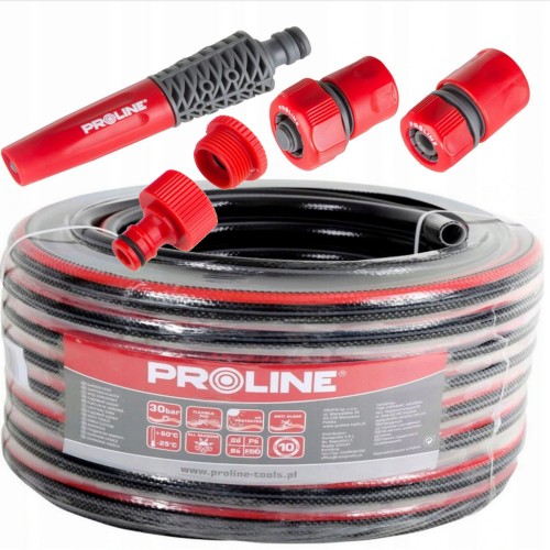 PROLINE Wąż ogrodowy 4 warstwowy 3/4" 20m rolka + Zraszacz ze złaczkami 331/ 3/4"
