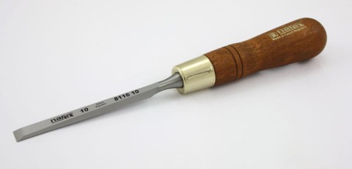 NAREX Dłuto ciesielskie proste z fazowaniem bocznym PREMIUM serii WOOD LINE PLUS 10 mm x 124 mm 811610