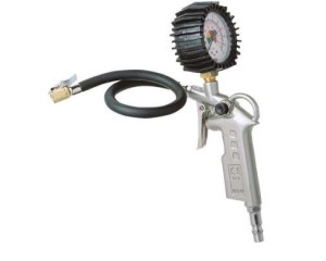 MEGA pistolet do pompowania kół z manometrem CE /66246/