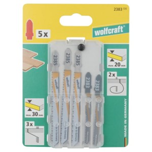 WOLFCRAFT Komplet 5 szt. brzeszczotów do wyrzynarek 2383100