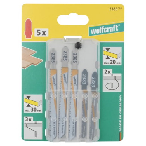WOLFCRAFT Komplet 5 szt. brzeszczotów do wyrzynarek 2383100