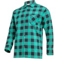 LAHTI PRO Koszula flanelowa w kratę zielona rozmiar XL /LPKF2XL/