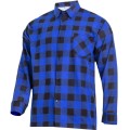 LAHTI PRO Koszula robocz flanelowa niebieska ,rozmiar XXXL  /LPKF33XL/