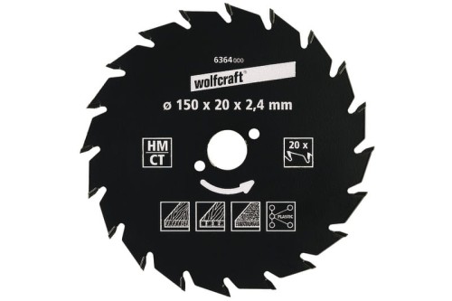 WOLFCRAFT Piła tarczowa widia 30 zębów210x30 6381000